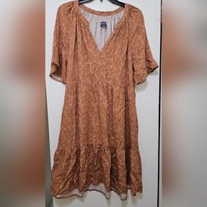 Democracy Rust Patterned Dress
